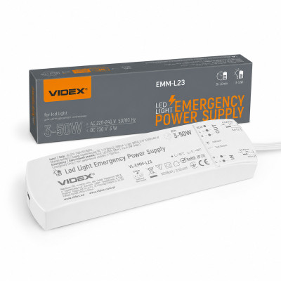 Модуль аварійного живлення VIDEX VL-EMM-L23 для LED-світильників Модуль аварійного живлення VIDEX VL-EMM-L23 для LED-світильників