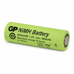 Акумулятор GP 40AAAM 2/3AAA Ni-MH 1.2V 400mAh, Ø10.2×29.3 мм, без пелюсток