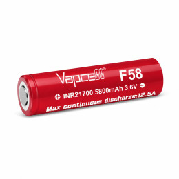 Акумулятор Vapcell F58 21700 5800 мА·год 3,6 В, 12,5 А Li-ion, Flat Top без захисту