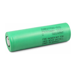 Акумулятор Samsung INR21700-50S 21700 3.6V 5000mAh 25A Li-ion, Flat Top, без захисту