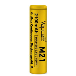 Акумулятор Vapcell M21 14650 3.6V 2100mAh 4A Li-ion, Flat Top, без захисту Акумулятор Vapcell M21 14650 3.6V 2100mAh 4A Li-ion, Flat Top, без захисту