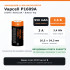 Захищений акумулятор Vapcell P1609A 16340 3.6V 950mAh