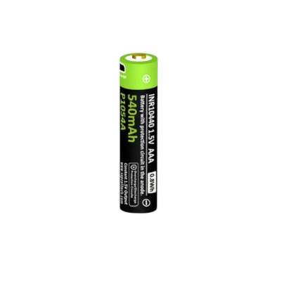 Аккумулятор Vapcell 10440 1.5V 540mAh Li-ion P1054A с USB-зарядкой и защитой, перезаряжаемый, 1 шт