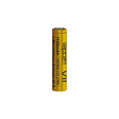 Акумулятор Vapcell 14650 3.7V 1100mAh 6A Li-ion INR14650 V11, розмір 14×65 мм, 1 шт