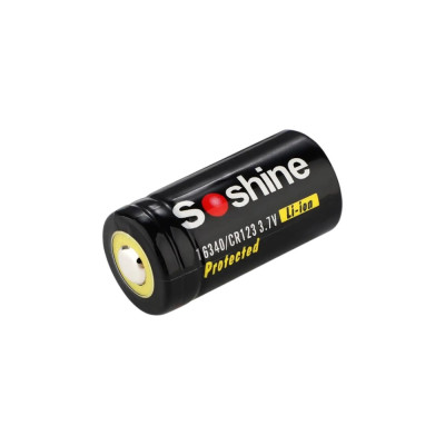 Акумуляторна батарейка Soshine RCR123 / 16340 Li-ion 3.7V 700mAh (із захистом, protected) – надійний акумулятор для ліхтарів, камер та електронних пристроїв
