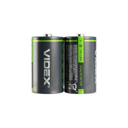 Батарейка Videx LR20 D Alkaline 1.5V, 2шт – лужні елементи живлення для ліхтарів та електроніки