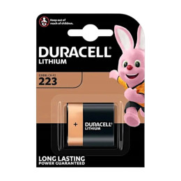 Батарейка Duracell Lithium 223 / CR-P2 6V 1500mAh 34×36×19.5 мм (1 шт) – літієва батарейка для фототехніки, сигналізації, приладів
