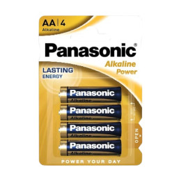 Батарейки Panasonic LR6 / AA 1.5V Alkaline Power 4шт – щелочные элементы питания для пультов, игрушек, часов