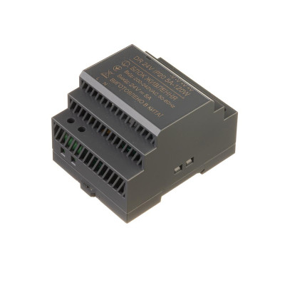 Блок живлення AVT DR-120-24 на DIN-рейку 24V 120W 5A IP20 Блок живлення AVT DR-120-24 на DIN-рейку 24V 120W 5A IP20
