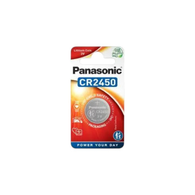 Батарейка CR2450 Lithium 3V PANASONIC – літієва дискова батарейка великої ємності для електроніки, брелоків, датчиків Батарейка CR2450 Lithium 3V PANASONIC – літієва дискова батарейка великої ємності для електроніки, брелоків, датчиків