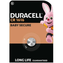 Батарейка Duracell CR1616 / DL1616 3V Lithium 50mAh, 1 шт (16×1.6 мм) - для годинників, пультів і автоключів