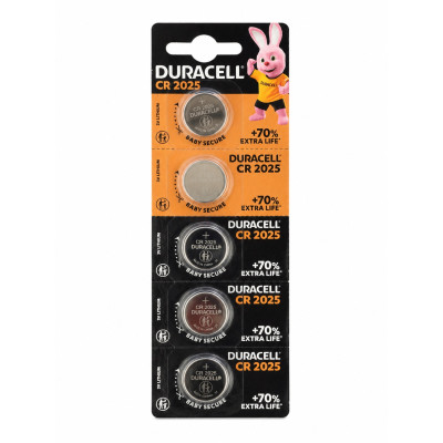 Батарейка Duracell CR2025 3V літієва, 5 шт – таблетка Lithium Coin для ваг, ключів, пультів та електроніки Батарейка Duracell CR2025 3V літієва, 5 шт – таблетка Lithium Coin для ваг, ключів, пультів та електроніки