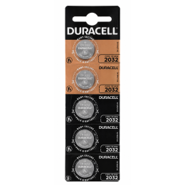 Батарейки Duracell CR2032 3V Lithium, 5 шт (20×3.2 мм) - літієві дискові батарейки для ваг, брелоків і електроніки