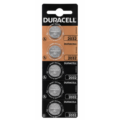 Батарейки Duracell CR2032 3V Lithium, 5 шт