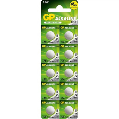 Батарейки GP A76 (LR44, AG13) 1.5V, 10 шт