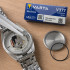 Срібно-оксидні батарейки VARTA V377 SR626SW 1.55V 21mAh, 10 шт., 6.8×2.6 мм — для годинників
