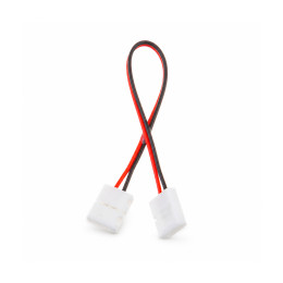 Конектор OEM SC-07-SWS-10-2 для LED-стрічки 10 мм 2-pin 12–24V, провід 15 см з двома затискачами