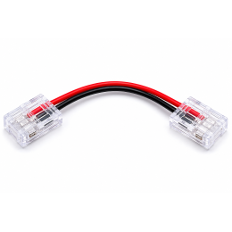 Конектор для COB LED стрічки 8 мм стрічка-стрічка з проводом 8 см 12-24V SC-33-SWS-8-2, 2 контакти, без пайки