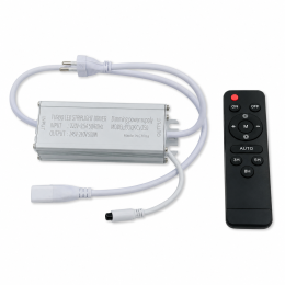Димер для COB LED стрічки 220V 500W 2.2A IP67 з пультом D-500W-230-IR12-B, 1 канал