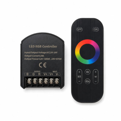 RGB контролер OEM C-24-RF8-T-B 12–24 В, 24 А із сенсорним RF-пультом