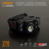 Ліхтарик налобний акумуляторний VIDEX VLF-H045Z 270Lm, USB-C, Li-Pol 1800mAh, IP65, зум-фокус, червоне світло Ліхтарик налобний акумуляторний VIDEX VLF-H045Z 270Lm, USB-C, Li-Pol 1800mAh, IP65, зум-фокус, червоне світло