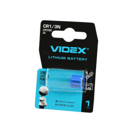 Батарейка Videx CR1/3N Lithium 3V D11.5×10.5мм, 1шт – літієвий елемент живлення для фототехніки та електроніки