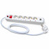 Мережевий фільтр QM-51 1 м, 5 розеток, 2 USB-A, 16А