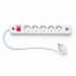 Мережевий фільтр QM-51 1 м, 5 розеток, 2 USB-A, 16А