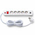 Мережевий фільтр QM-51 1 м, 5 розеток, 2 USB-A, 16А