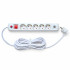 Мережевий фільтр QM-510 10 м, 5 розеток, 2 USB-A, 16А