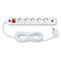 Мережевий фільтр QM-52 2 м, 5 розеток, 2 USB-A, 16А