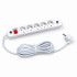 Мережевий фільтр QM-53 3 м, 5 розеток, 2 USB-A, 16А