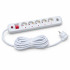 Мережевий фільтр QM-55 5 м, 5 розеток, 2 USB-A, 16А