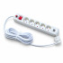 Мережевий фільтр QM-57 7 м, 5 розеток, 2 USB-A, 16А