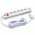 Мережевий фільтр QM-57 7 м, 5 розеток, 2 USB-A, 16А