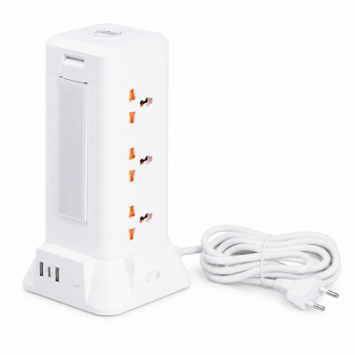 Мережевий фільтр Yiwu TOWER HP-5-7MF на 9 розеток Мережевий фільтр Yiwu TOWER HP-5-7MF на 9 розеток