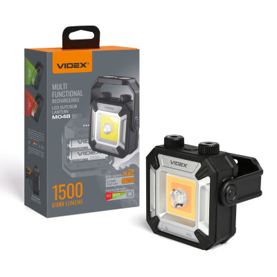 Багатофункціональний ліхтар VIDEX VLF-M048 1500Lm з PowerBank