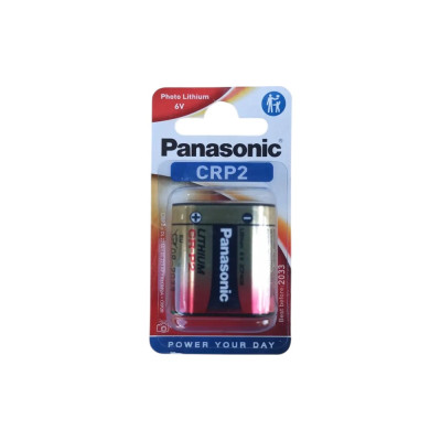 Батарейка CR-P2 Lithium 6V Panasonic – літієвий елемент живлення для фототехніки, ліхтариків та електронних пристроїв