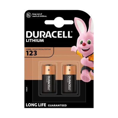 Батарейка CR123A Lithium 3V Duracell (CR17345) 2 шт – літієві елементи живлення для фототехніки, ліхтариків та електронних пристроїв Батарейка CR123A Lithium 3V Duracell (CR17345) 2 шт – літієві елементи живлення для фототехніки, ліхтариків та електронних пристроїв