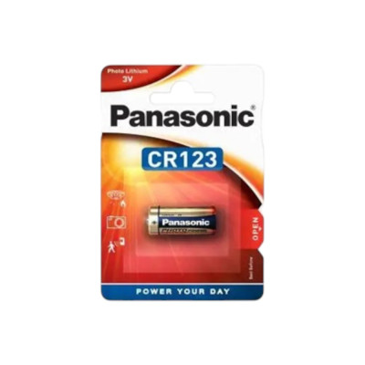 Батарейка CR123A Lithium 3V Panasonic – літієвий елемент живлення для фототехніки, ліхтариків, сигналізацій та електронних пристроїв Батарейка CR123A Lithium 3V Panasonic – літієвий елемент живлення для фототехніки, ліхтариків, сигналізацій та електронних пристроїв