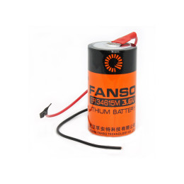 Батарейка Fanso ER34615M/FL D/R20 3.6V 13000mAh Li-SOCl2, високострумова, з проводами Батарейка Fanso ER34615M/FL D/R20 3.6V 13000mAh Li-SOCl2, високострумова, з проводами