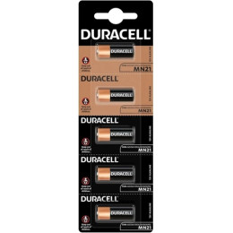 Батарейки Duracell MN21 / A23 12V Alkaline, 5 шт - для сигналізацій, пультів і брелоків