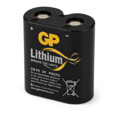 Литиевая батарейка GP CR-P2 6V 1400mAh, 1 шт Литиевая батарейка GP CR-P2 6V 1400mAh, 1 шт