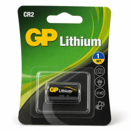 Літієва батарейка GP Lithium Pro CR2 3V 800mAh (15,3×26,5 мм), 1 шт — для камер, датчиків і ліхтарів