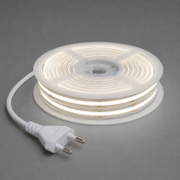 Світлодіодна COB стрічка BIOM Professional 220V 9 Вт/м 4000K 900 лм/м IP65 240 LED/м 10×4 мм, комплект 5 м з вилкою Світлодіодна COB стрічка BIOM Professional 220V 9 Вт/м 4000K 900 лм/м IP65 240 LED/м 10×4 мм, комплект 5 м з вилкою