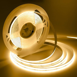 Світлодіодна стрічка BIOM COB 24V 12.5W/м 480 LED/м 3000K 8мм IP33 10м BPS-G4-24-8-COB-480-WW – COB LED стрічка тепла біла для підсвітки та декору Світлодіодна стрічка BIOM COB 24V 12.5W/м 480 LED/м 3000K 8мм IP33 10м BPS-G4-24-8-COB-480-WW – COB LED стрічка тепла біла для підсвітки та декору