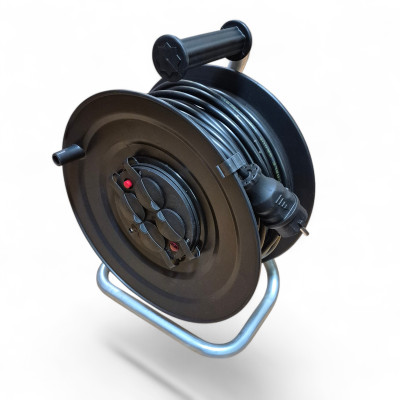 Подовжувач на котушці Svitloprostir K1540 40 м, 4 розетки, 16А, IP44 Подовжувач на котушці Svitloprostir K1540 40 м, 4 розетки, 16А, IP44