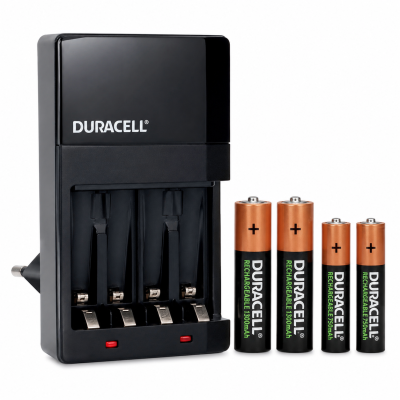 Швидкий зарядний пристрій Duracell CEF27 для AA/AAA Ni-MH з 4 акумуляторами