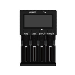 Універсальний зарядний пристрій Vapcell BL4 на 4 слоти USB-C для Li-ion, LiFePO4, Ni-MH та Li-ion 1.5V Універсальний зарядний пристрій Vapcell BL4 на 4 слоти USB-C для Li-ion, LiFePO4, Ni-MH та Li-ion 1.5V