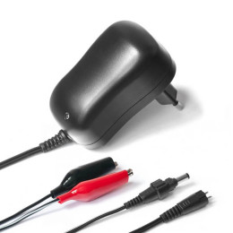 Зарядний пристрій MastAK MW-1210 для AGM 12V 1A 1.2–22Ah, крокодили та штекер 5.5×2.1 мм Зарядний пристрій MastAK MW-1210 для AGM 12V 1A 1.2–22Ah, крокодили та штекер 5.5×2.1 мм